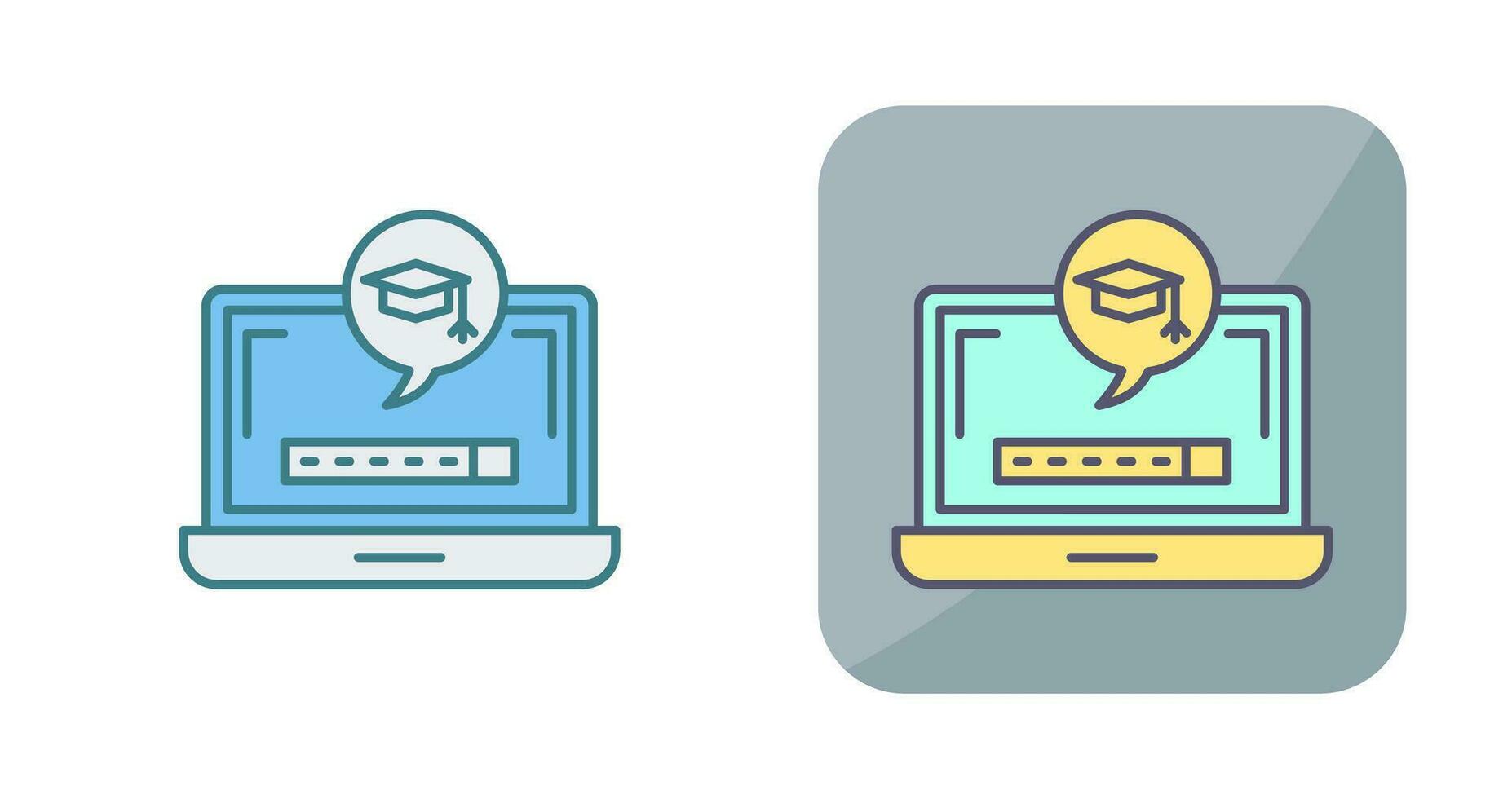 Digital Learning Vector Icon