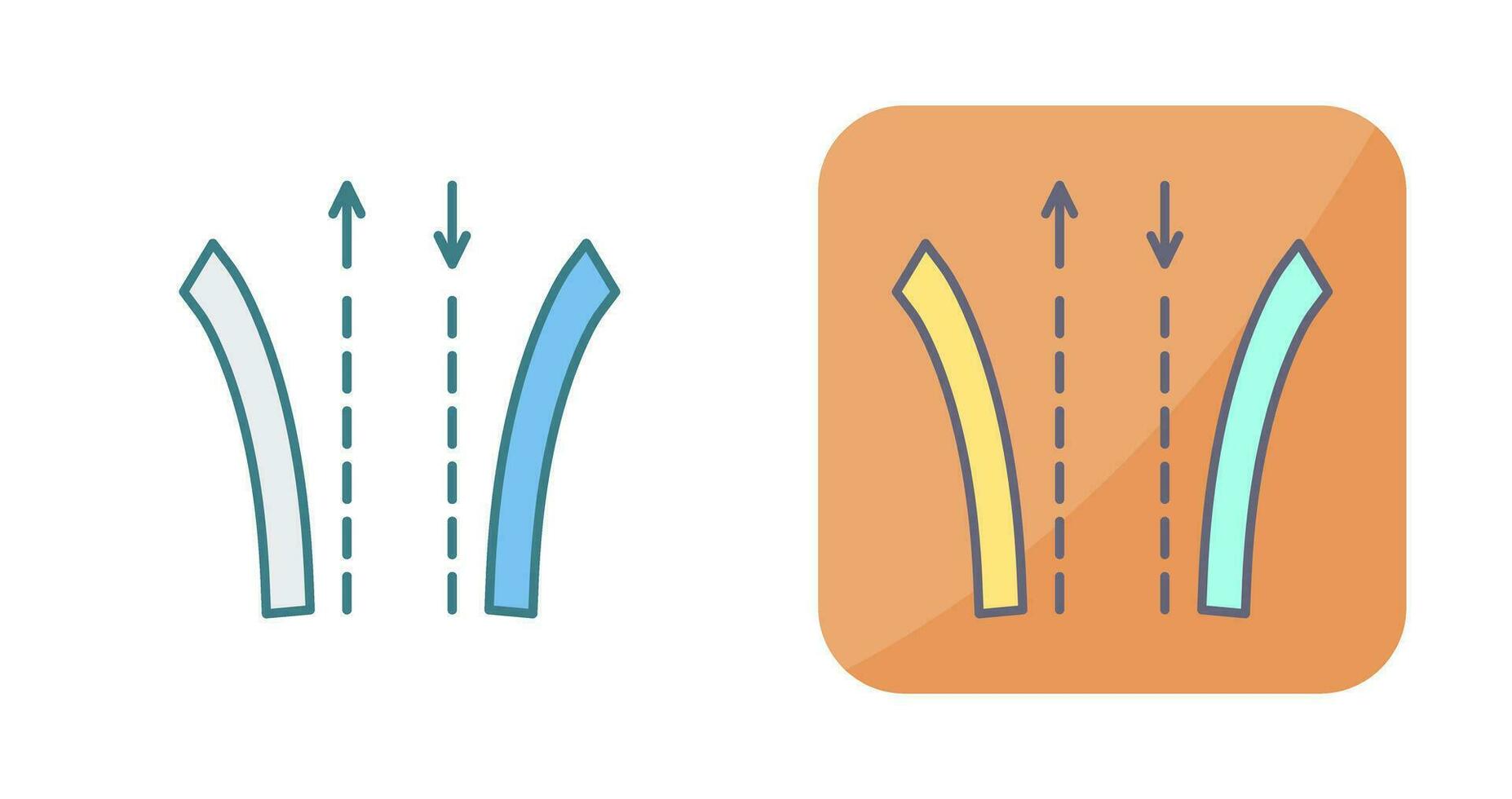 icono de vector de camino