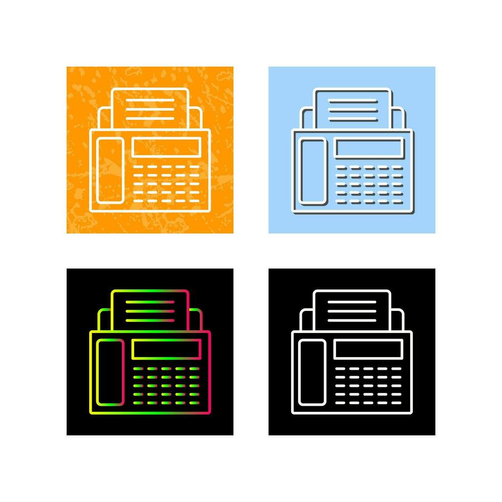 Fax Machine Vector Icon