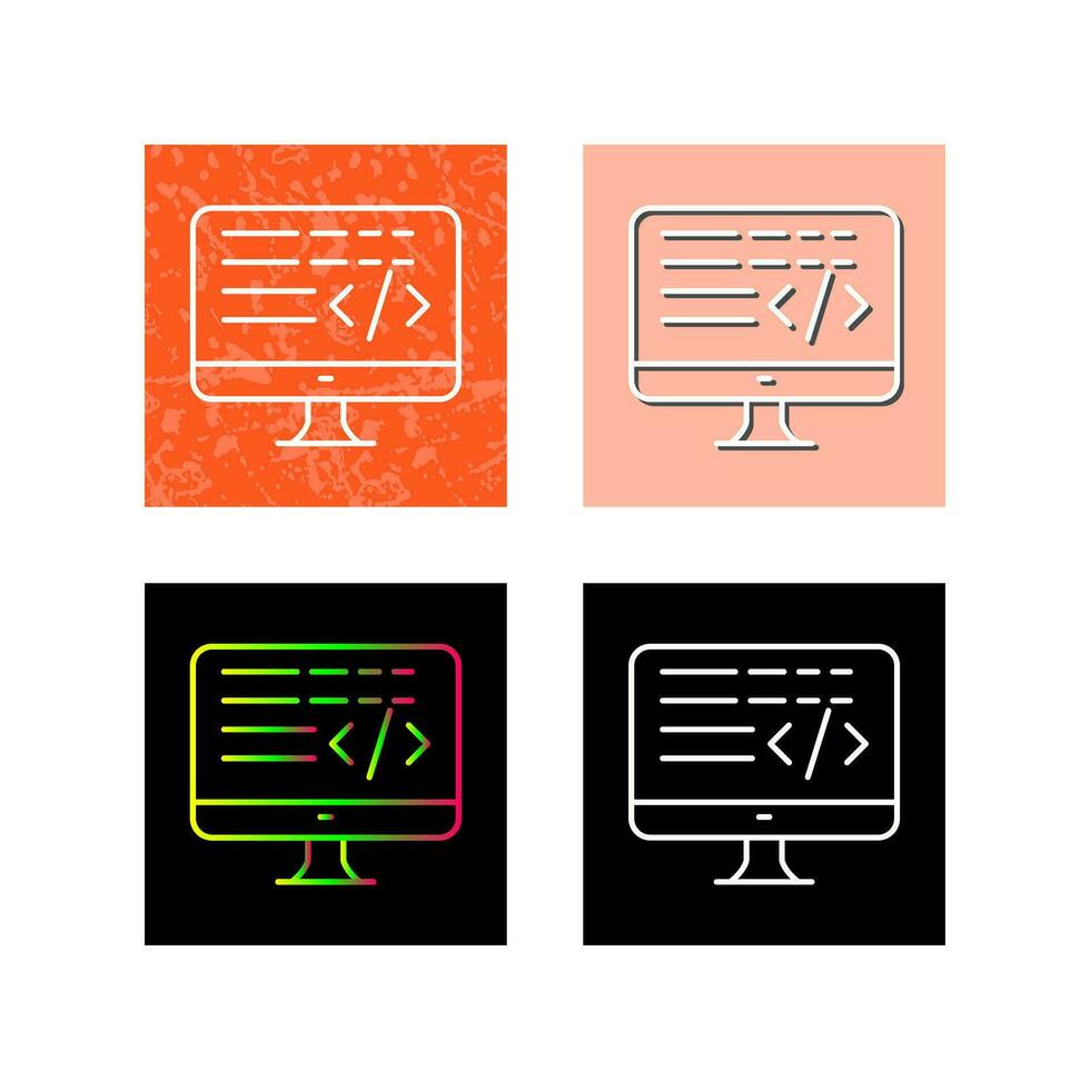Coding Vector Icon