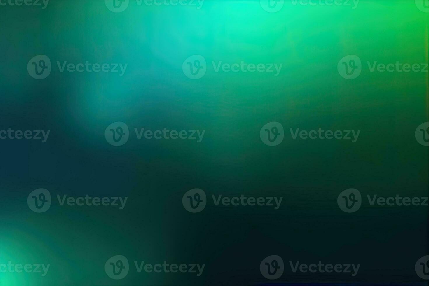 green abstract background with beautiful bokeh and rays of light photo