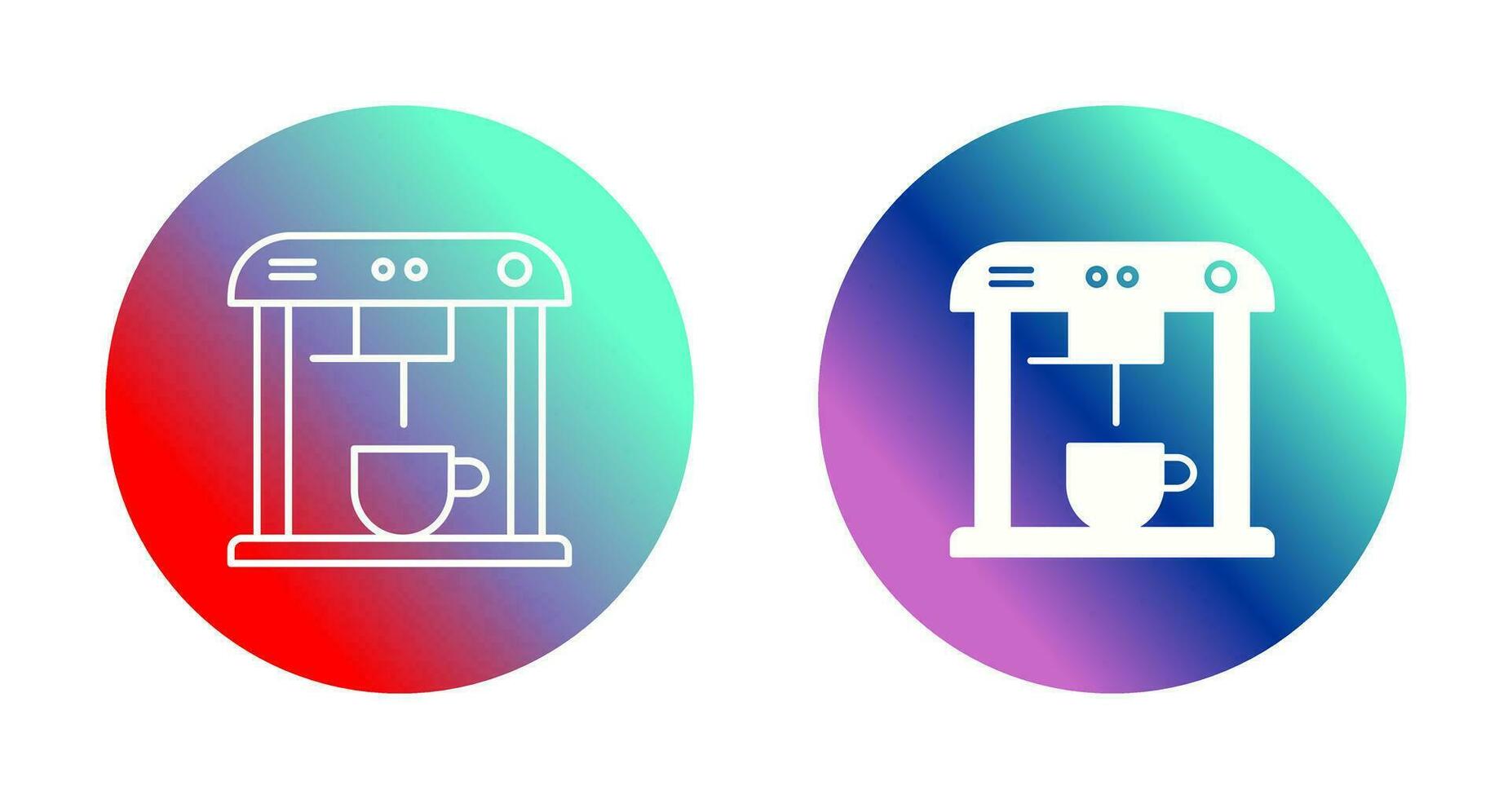 Unique Coffee Machine Vector Icon