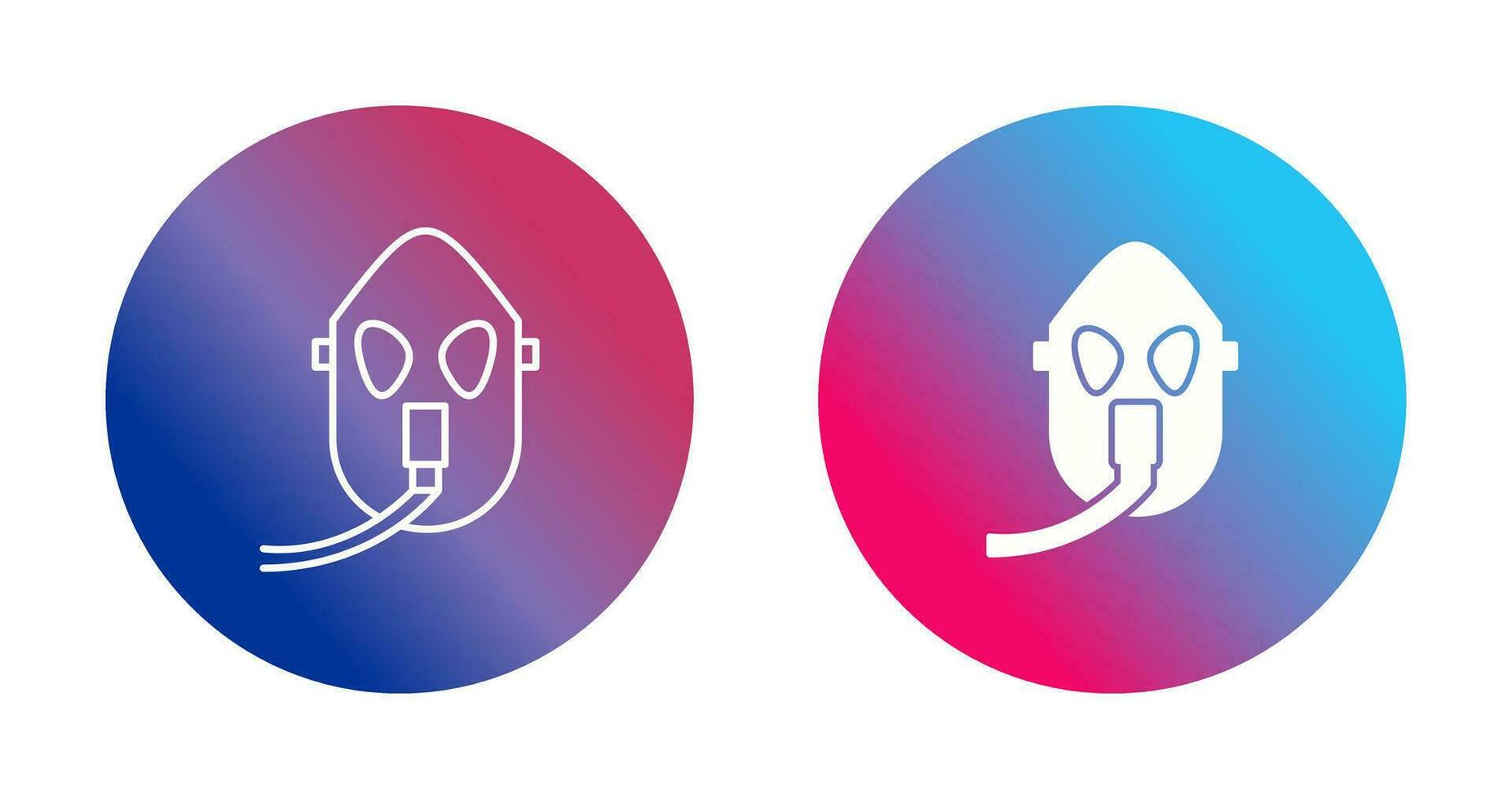 Unique Oxygen Mask Vector Icon