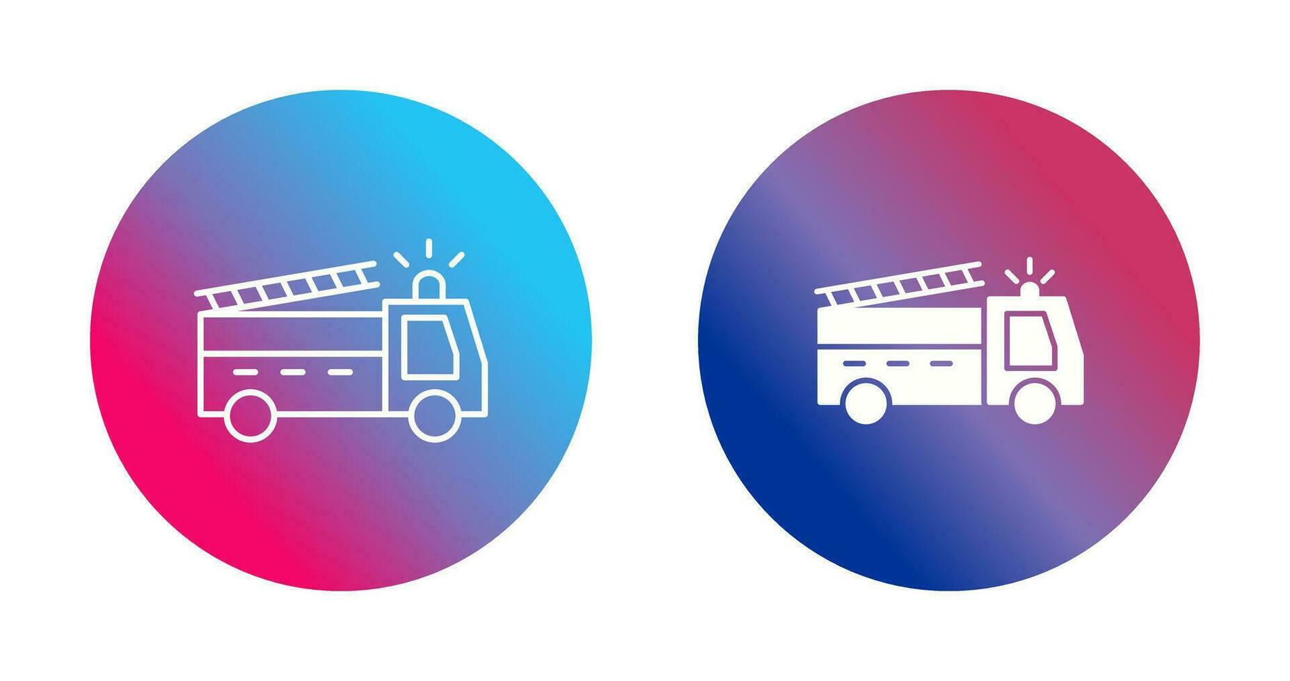 Unique Fire Truck Vector Icon
