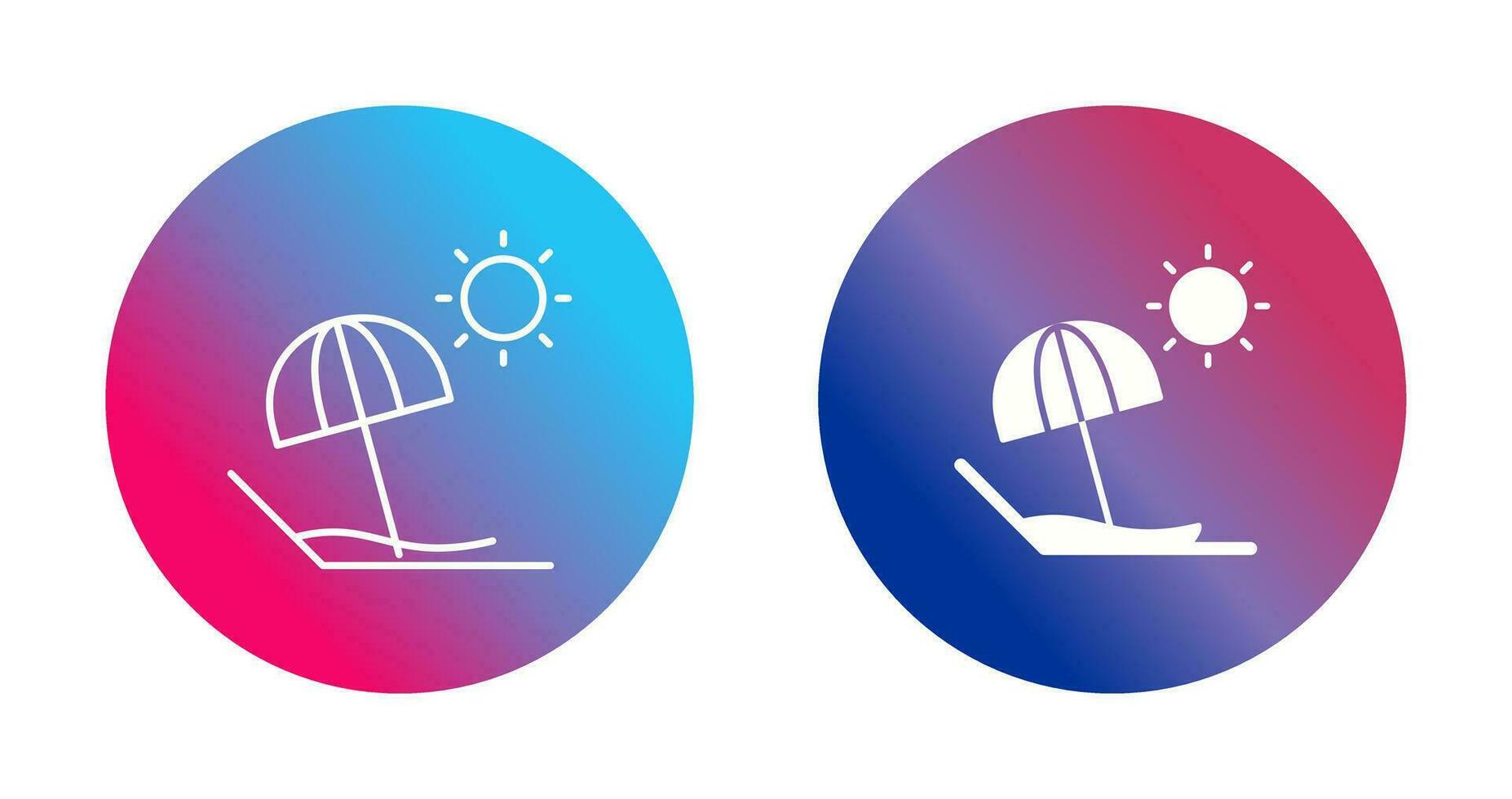 icono de vector de playa