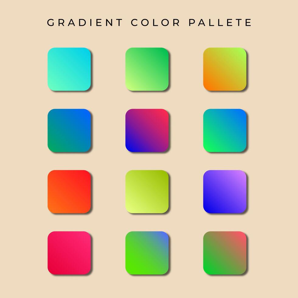 Set of modern soft gradient color palette 25249203 Vector Art at Vecteezy