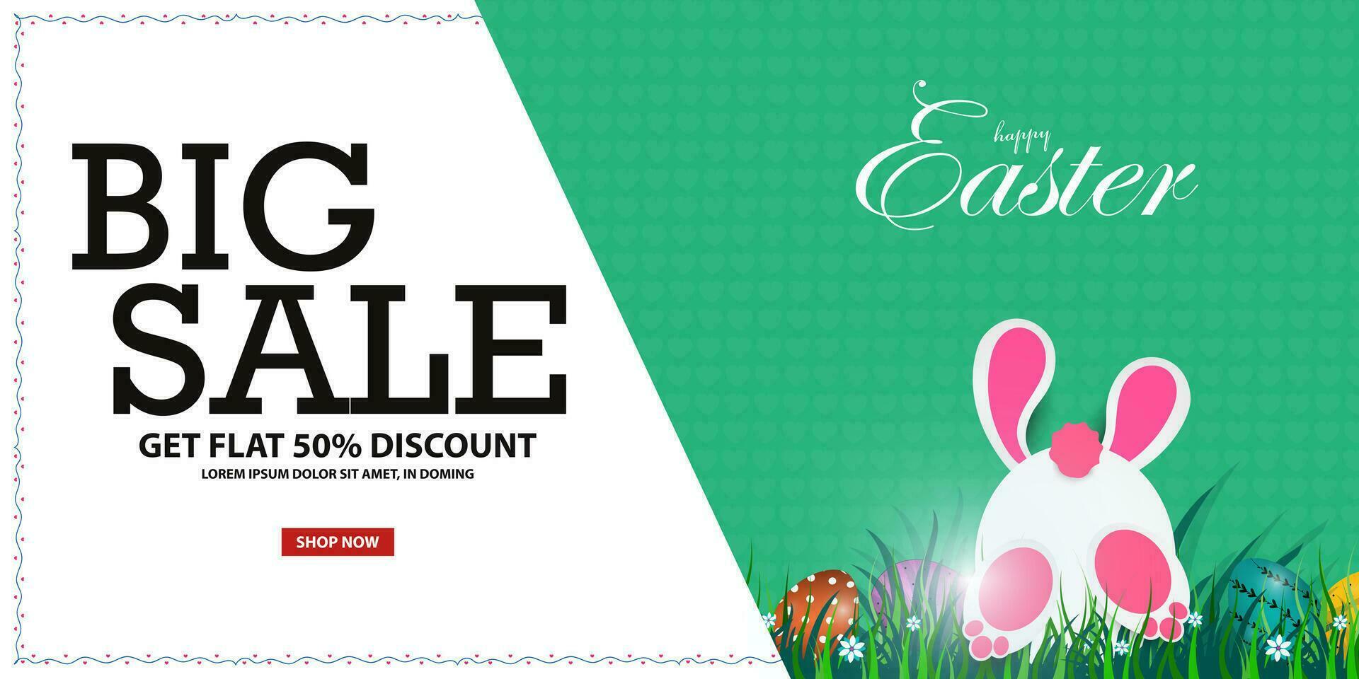 Easter Big Sale Advertising Templates. Happy Easter Sales offers design for business, holiday shopping, promotion and advertising. Vector illustration.