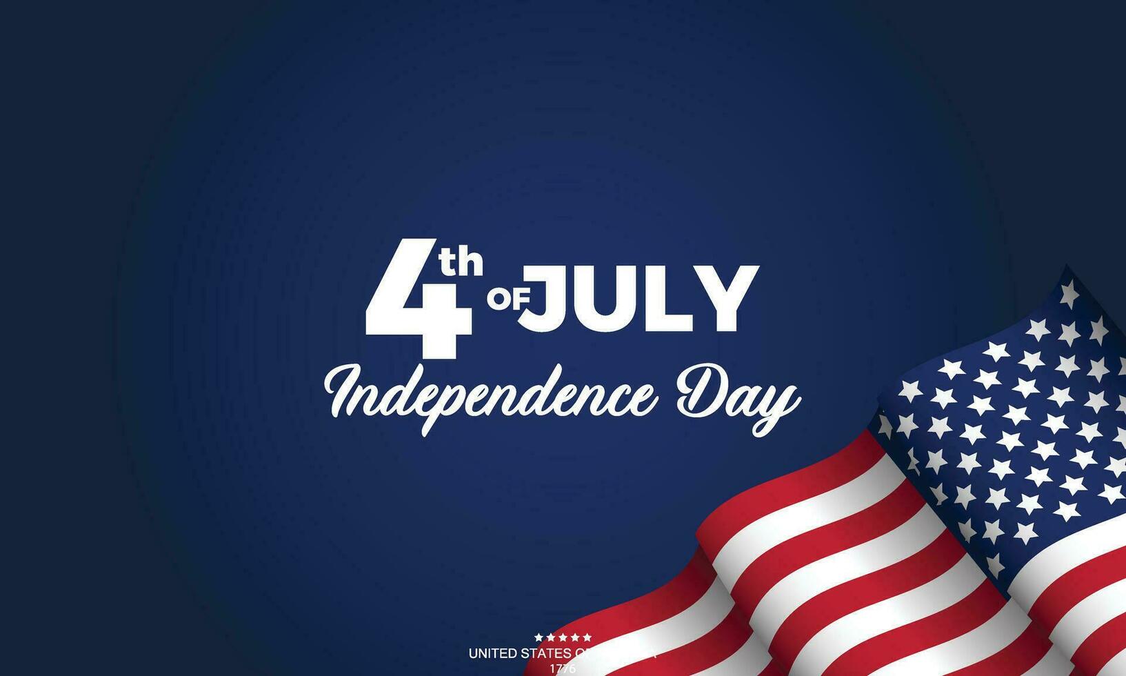 USA INDEPENDENCE DAY. 4 OF JULY vector