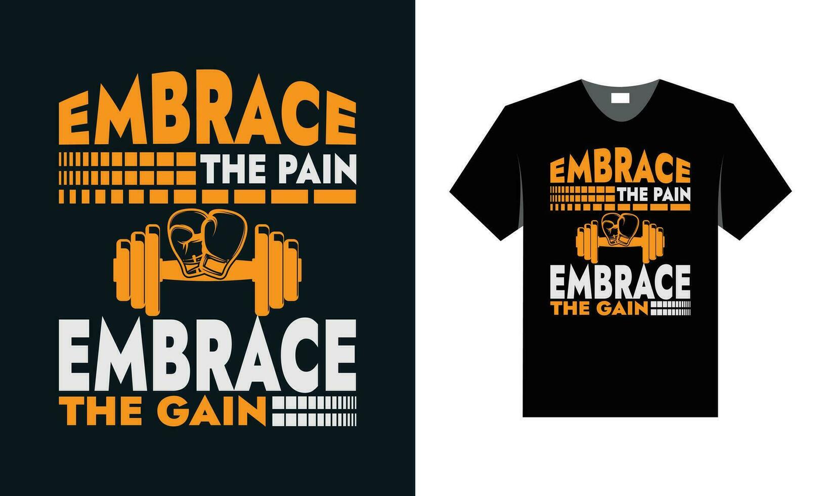 Best typography t shirt design for gym and fitness motivation and inspiration vector