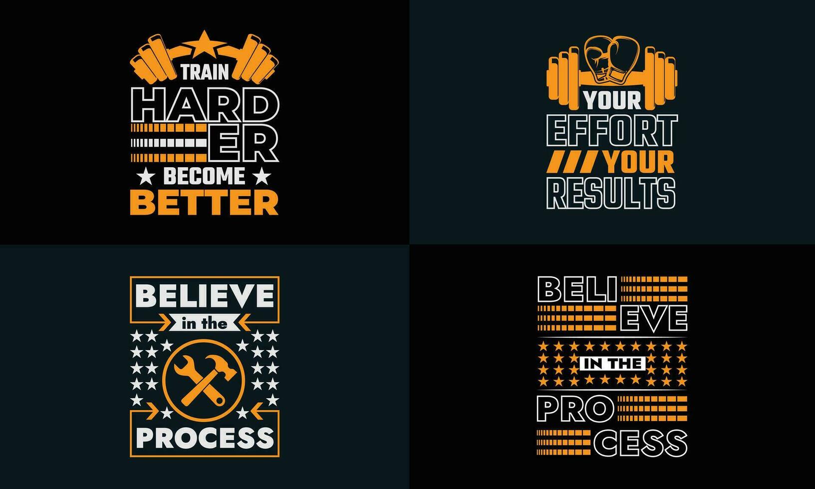best typography t shirt design for gym, fitness inspiration and motivation vector