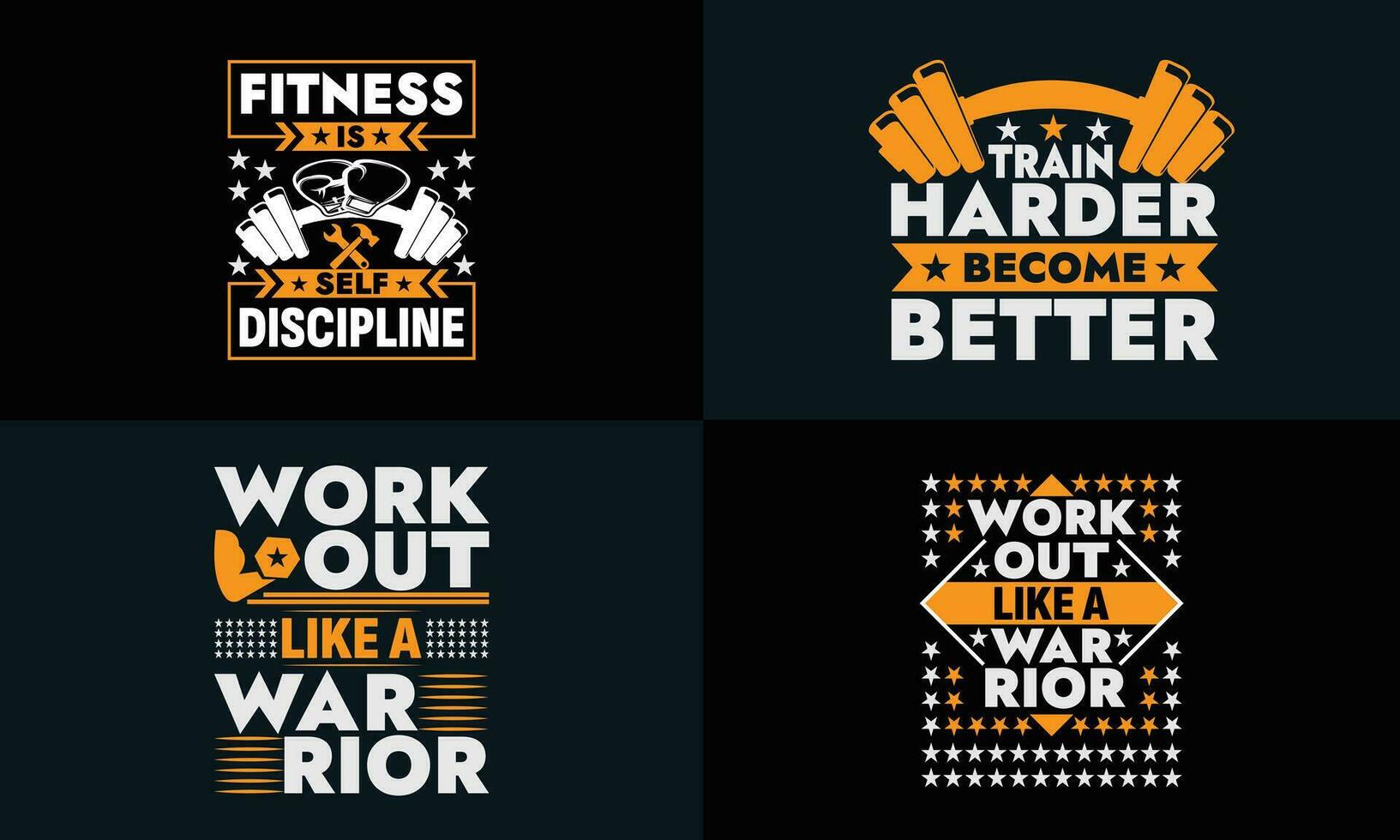 best typography t shirt design for gym, fitness inspiration and motivation vector