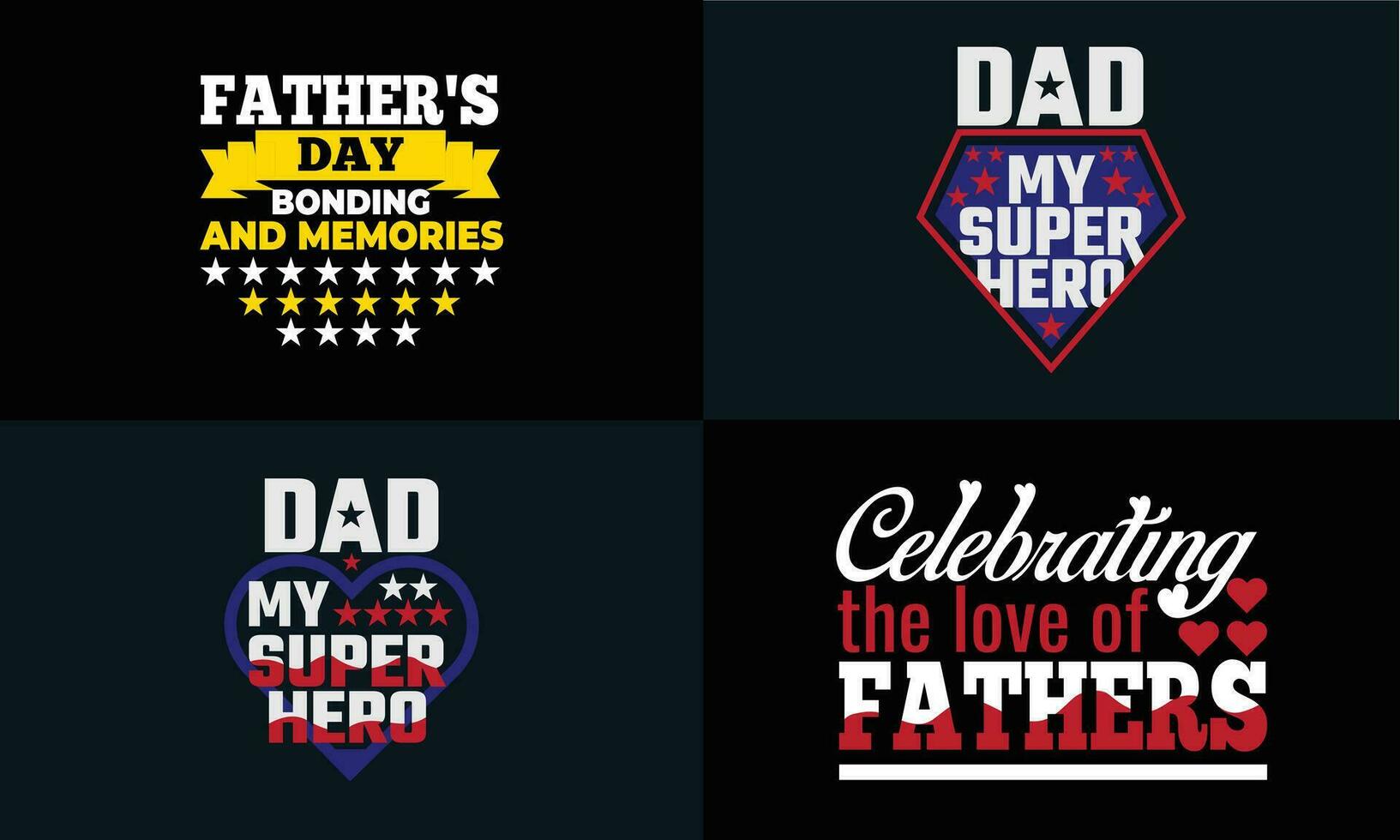 best typography T-shirt for FATHER'S DAY vector