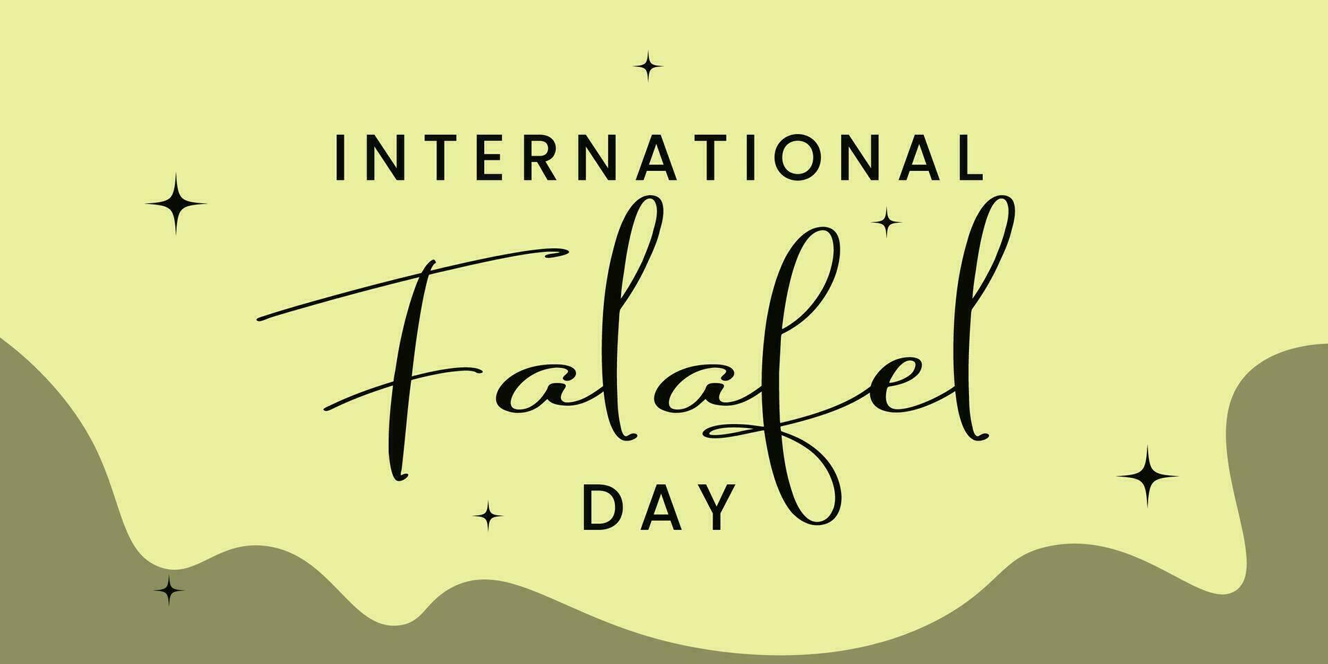internacional falafel día en junio 12 adecuado para saludo tarjeta, póster, bandera con escrito caligrafía. vector