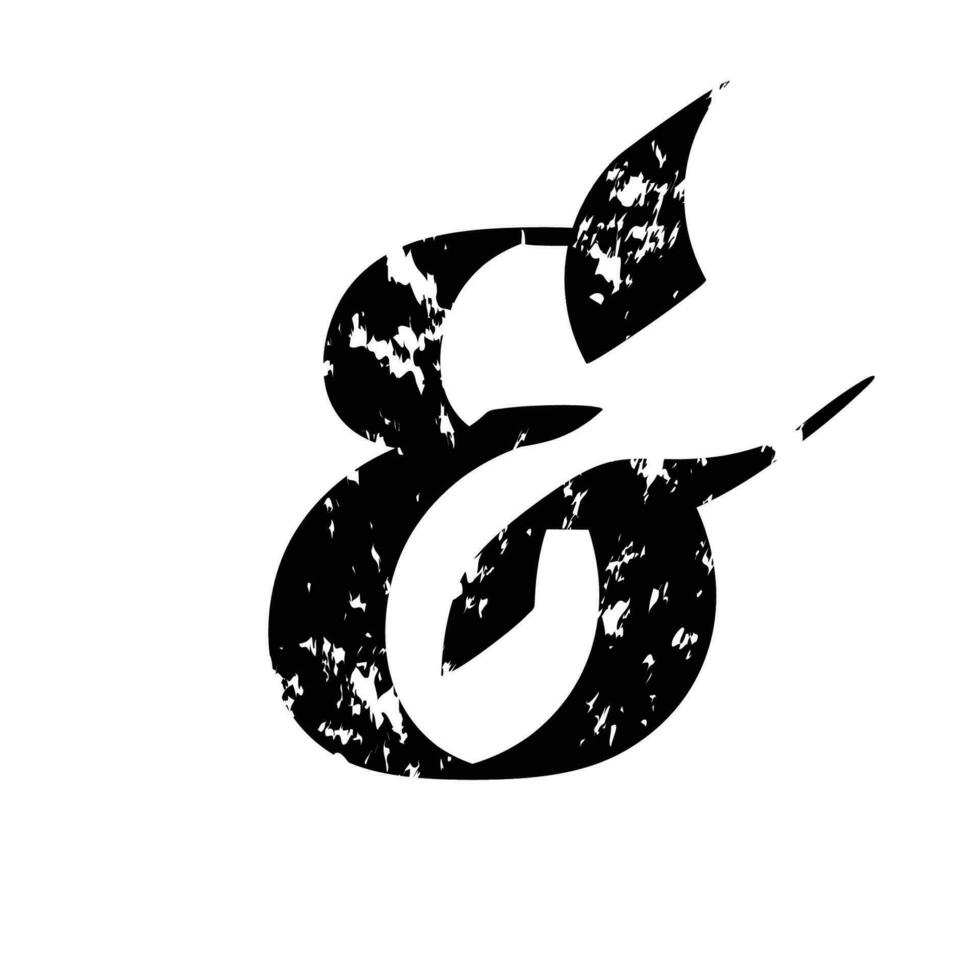 mano dibujado grunge símbolos de unión para tu diseño. decorativo retro tipográfico elementos con remolinos mano letras y caligrafía. vector