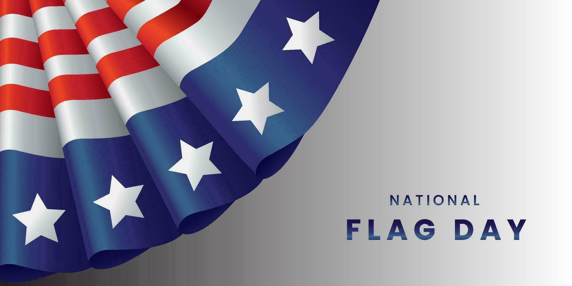 nacional bandera día en unido estados junio 14 antecedentes vector ilustración