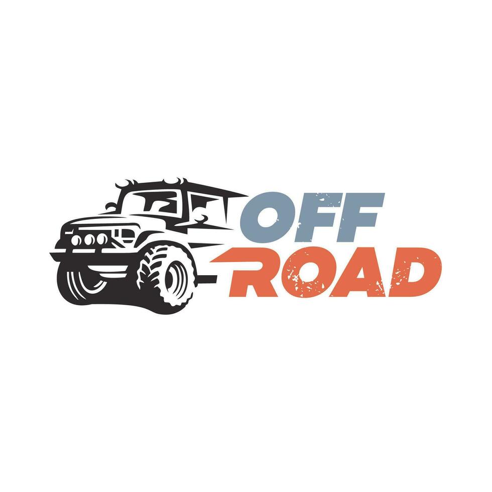 car logo off road template illustration vector