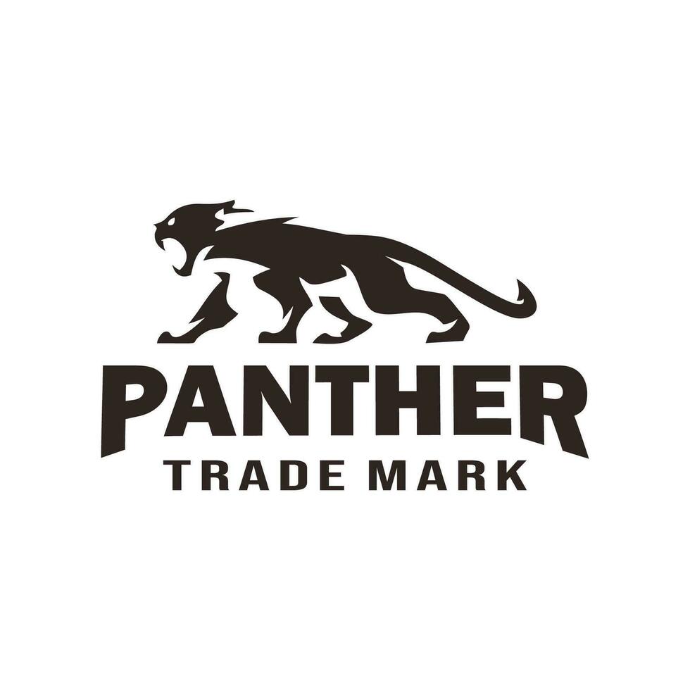 panther logo vector template illustration