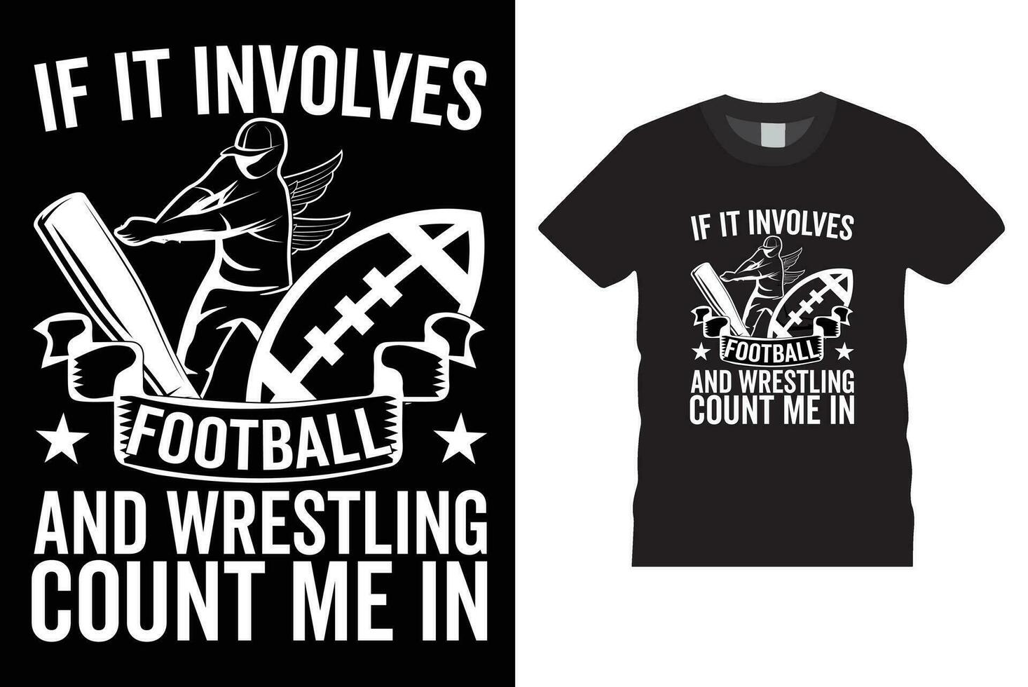 American football tshirt design. Rugby tshirt design idea vector tamplate.