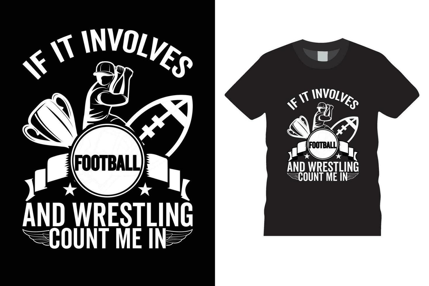 American football tshirt design. Rugby tshirt design idea vector tamplate.