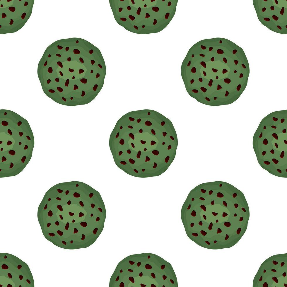 Pattern homemade cookie different taste in pastry biscuit vector