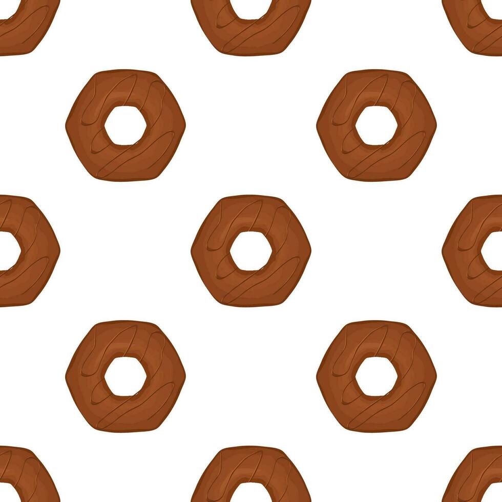 Pattern homemade cookie different taste in pastry biscuit vector