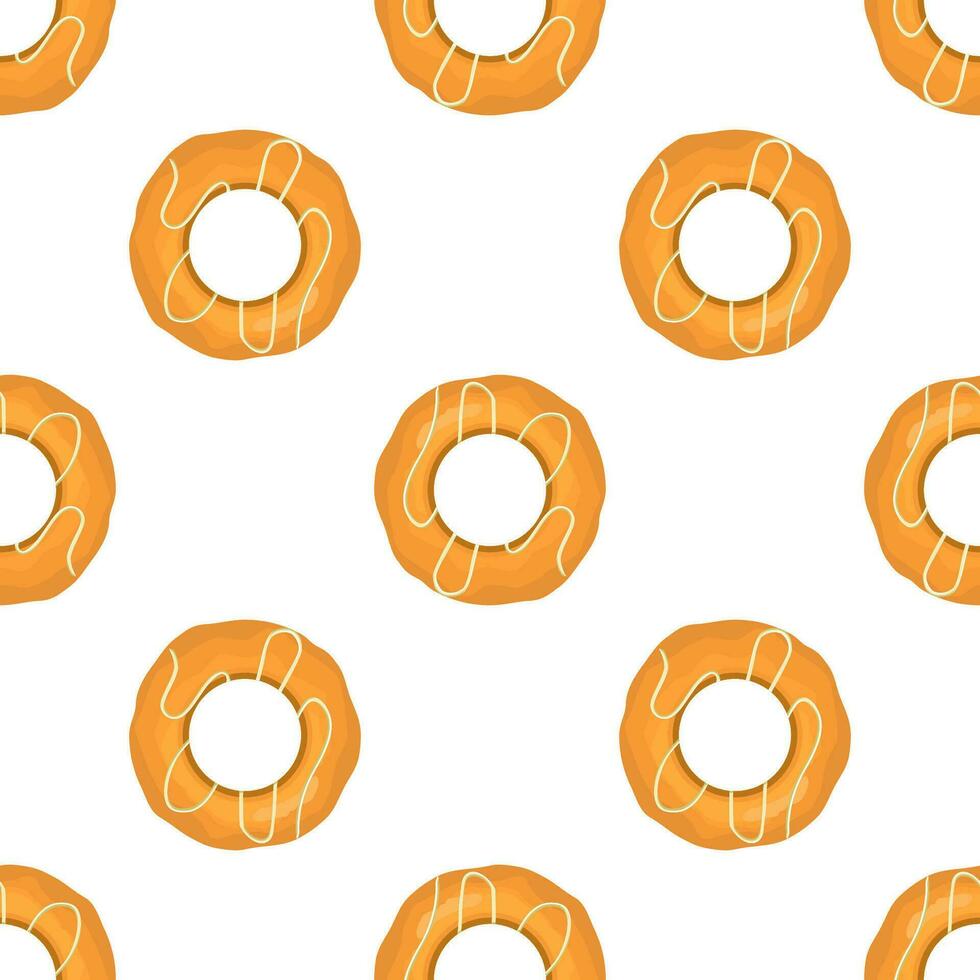 Pattern homemade cookie different taste in pastry biscuit vector