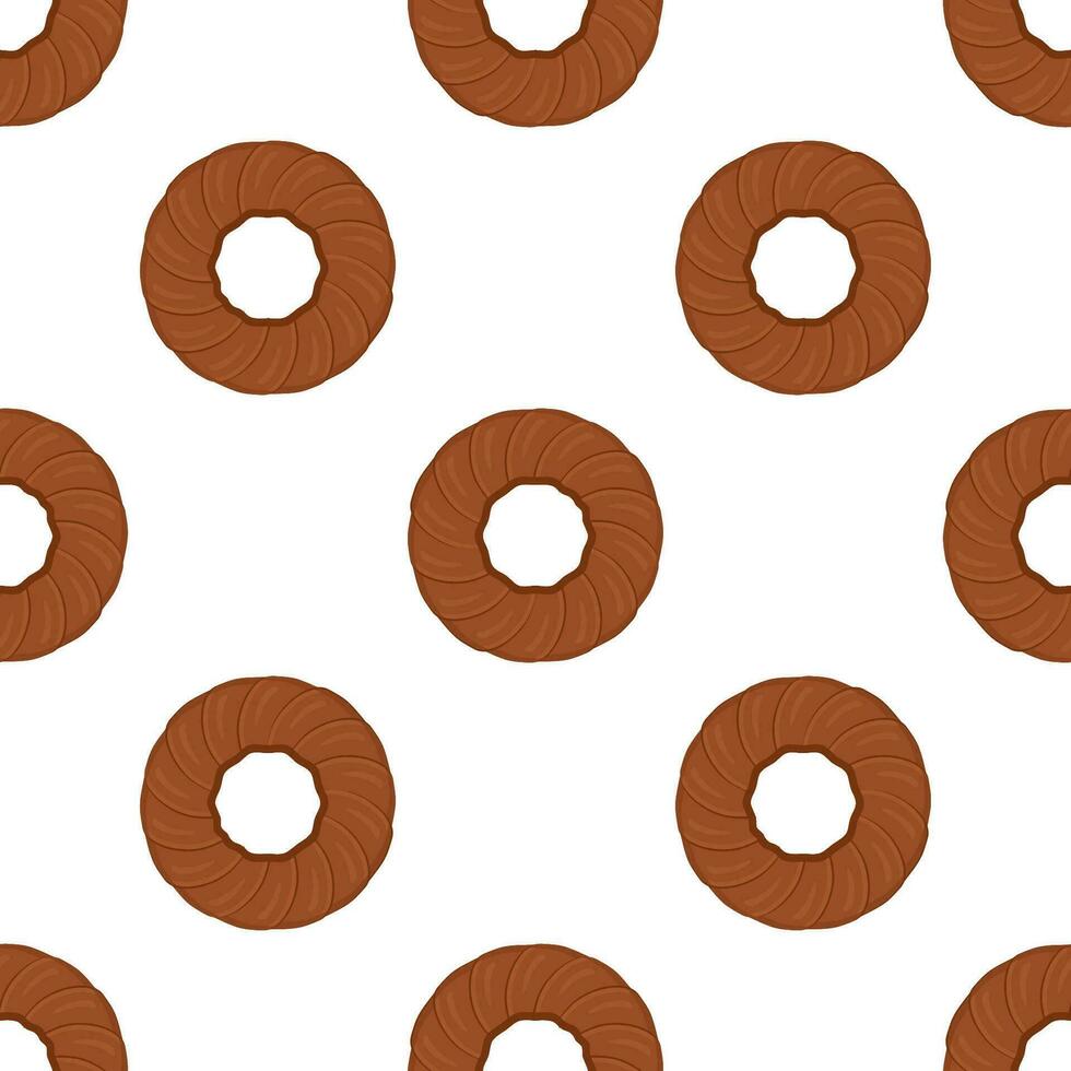 Pattern homemade cookie different taste in pastry biscuit vector