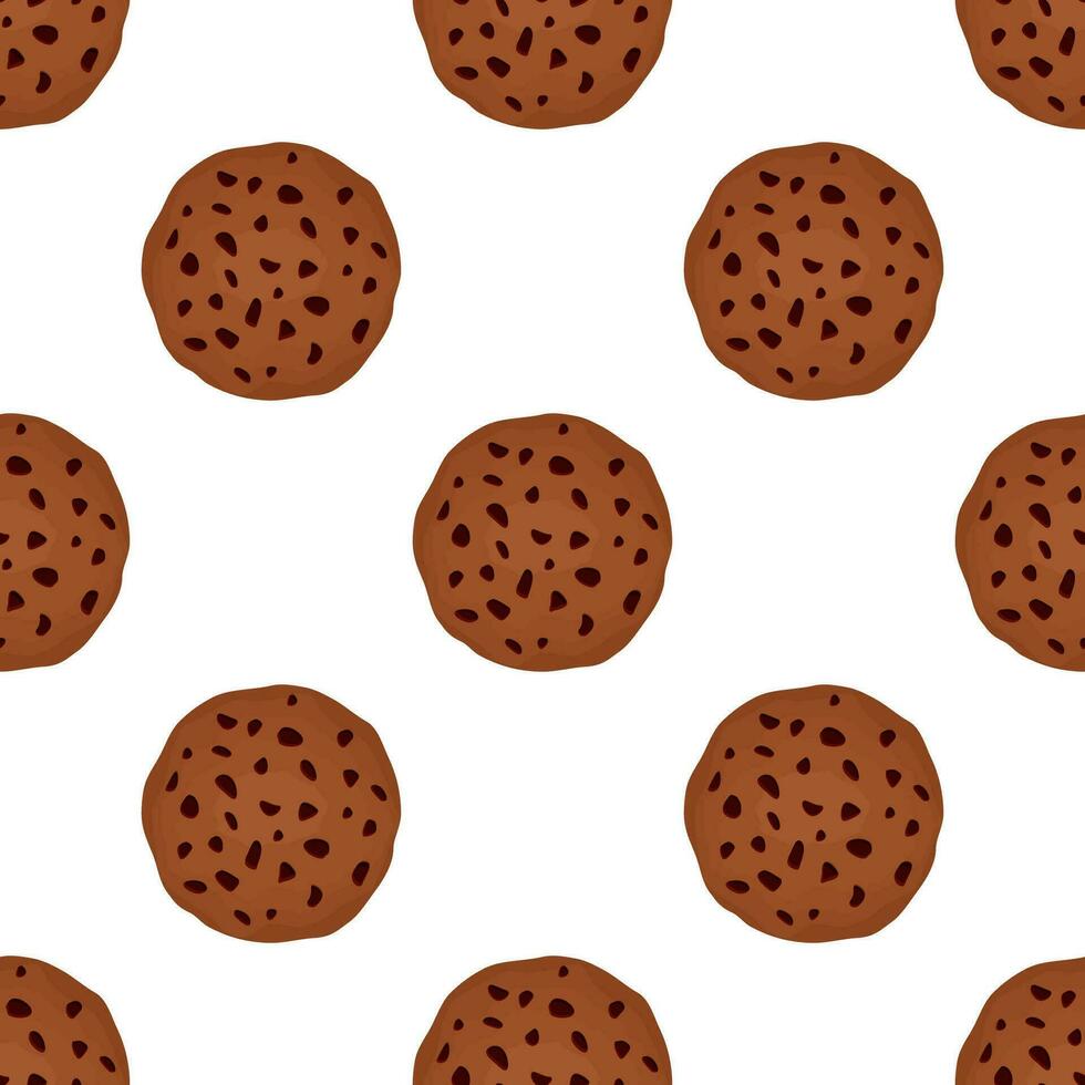 Pattern homemade cookie different taste in pastry biscuit vector