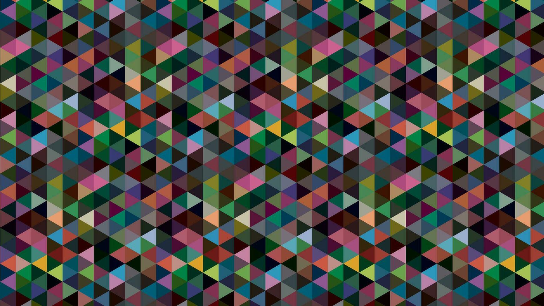 mosaic colorful abstract triangle background vector