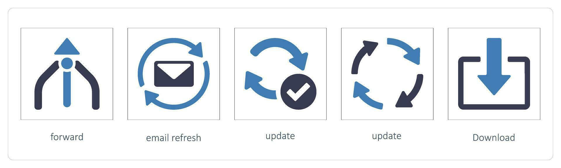 flechas íconos tal como dirección, forma, camino vector