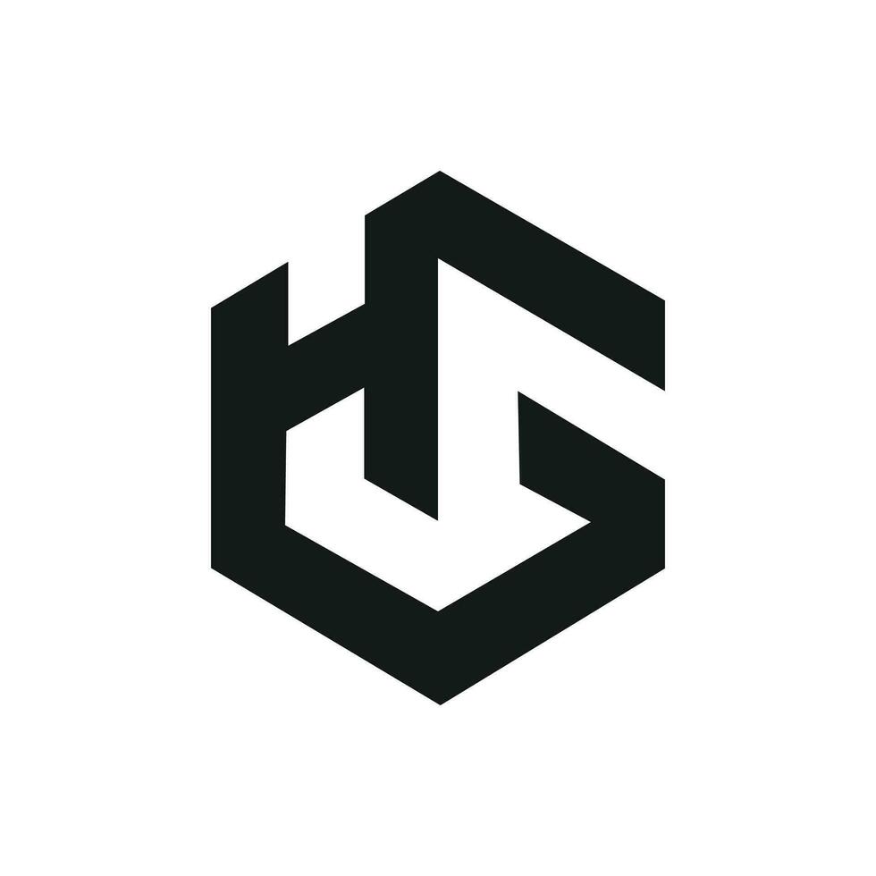 Initial  hg logo vector