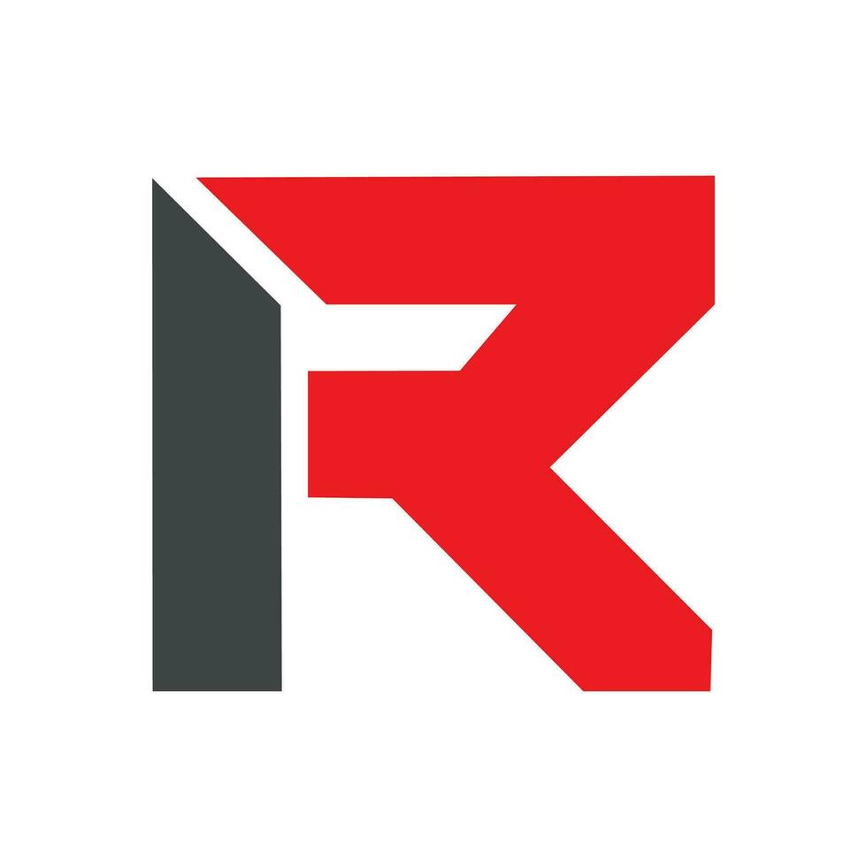 Letter r logo vector