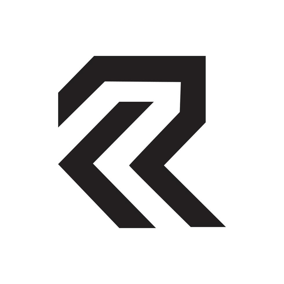 Letter r logo vector