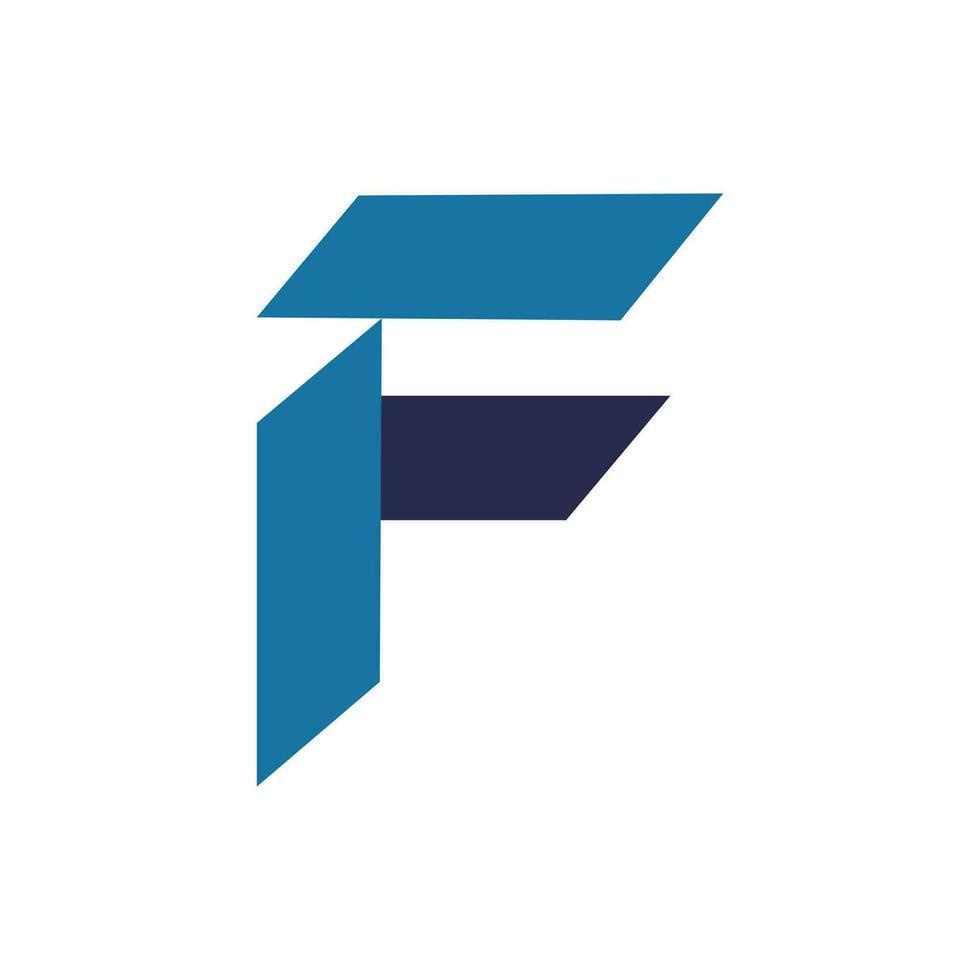 letra F logo vector