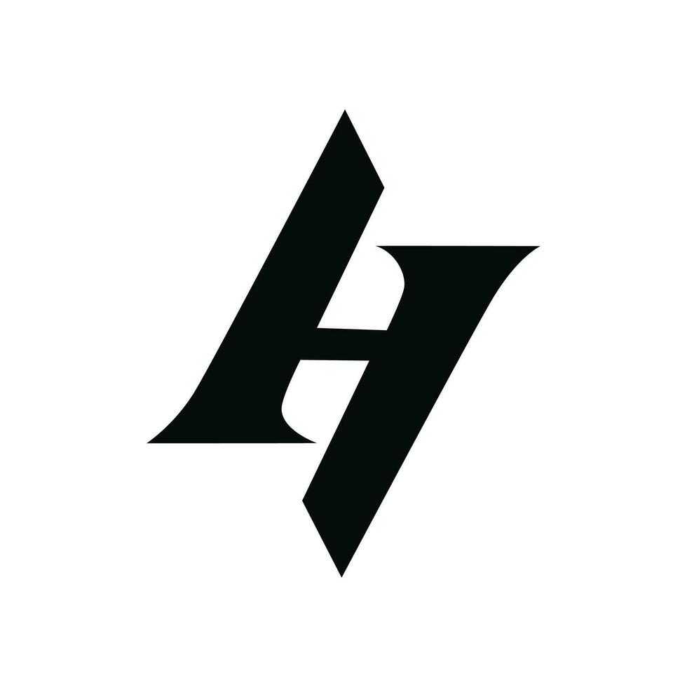 Letter h logo vector