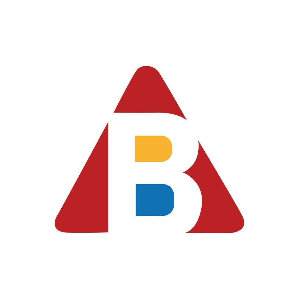 Alphabet b inside a logo vector