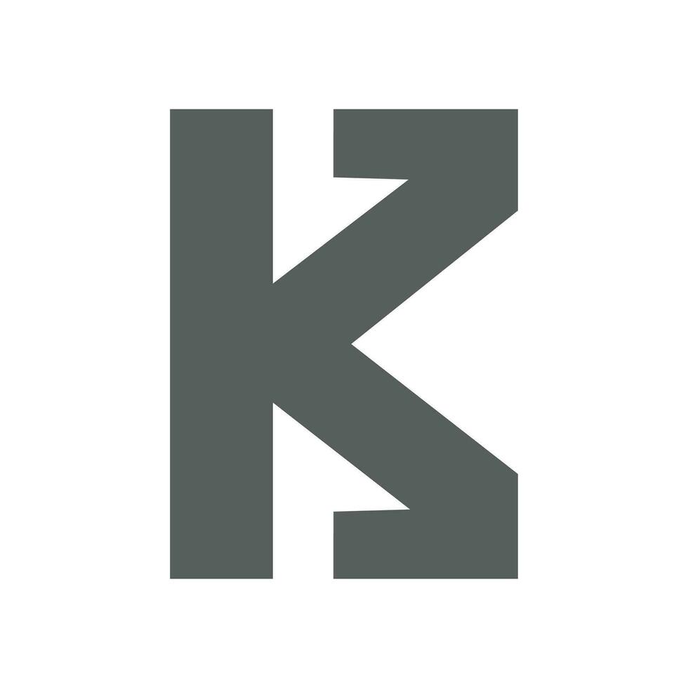 Letter k logo vector