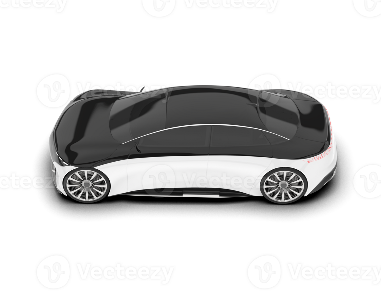 blanc moderne voiture sur transparent Contexte. 3d le rendu - illustration png