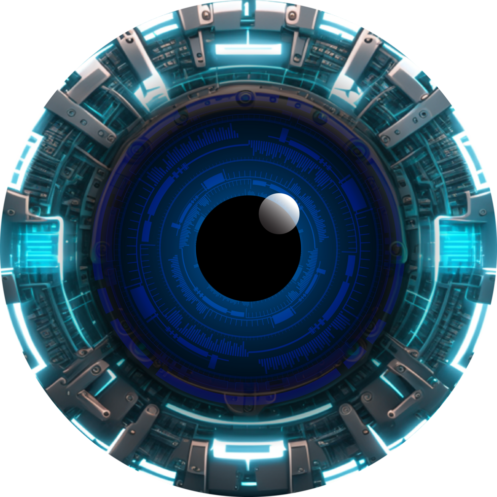 Modern Technology Eye Cybersecurity Crop-out png