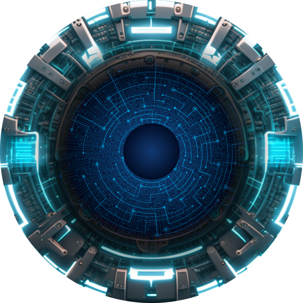 Modern Technology Eye Cybersecurity Crop-out png