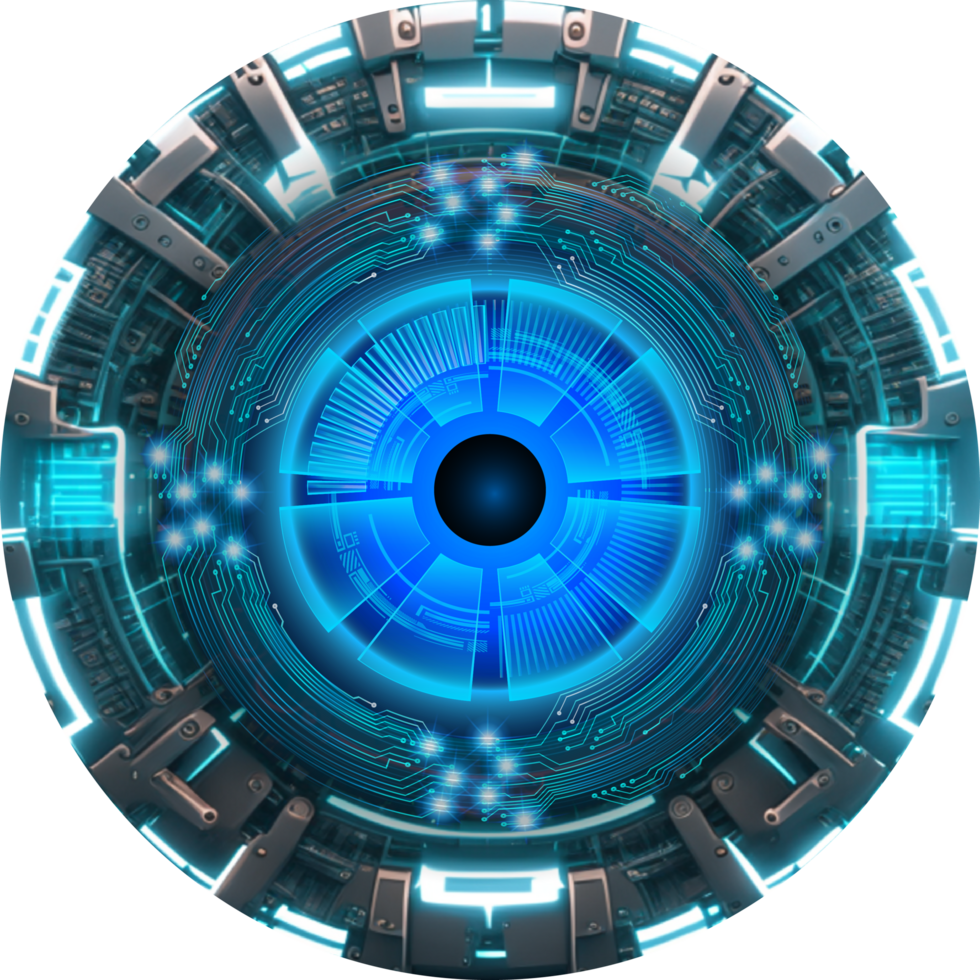 Modern Technology Eye Cybersecurity Crop-out png