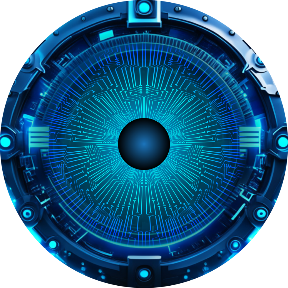 Modern Technology Eye Cybersecurity Crop-out png