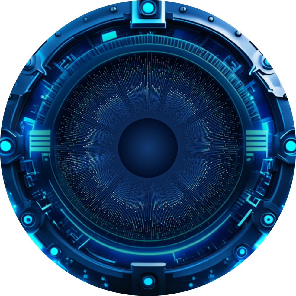 Modern Technology Eye Cybersecurity Crop-out png