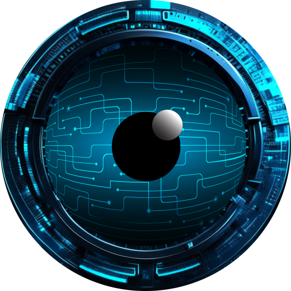 Modern Technology Eye Cybersecurity Crop-out png