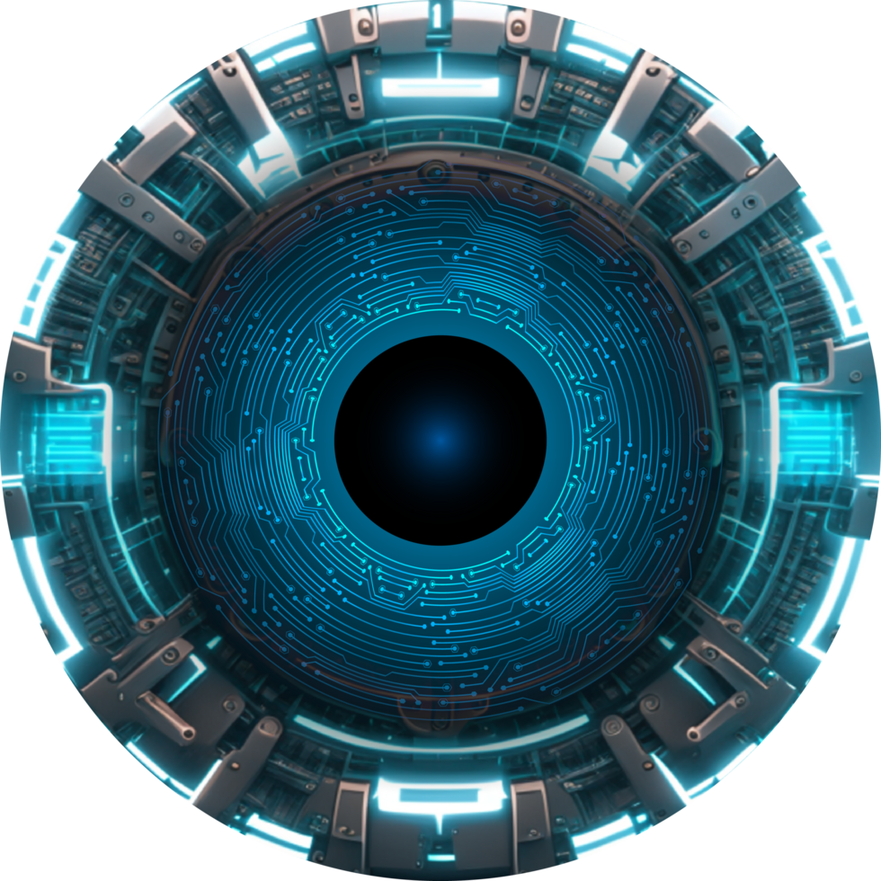 Modern Technology Eye Cybersecurity Crop-out png