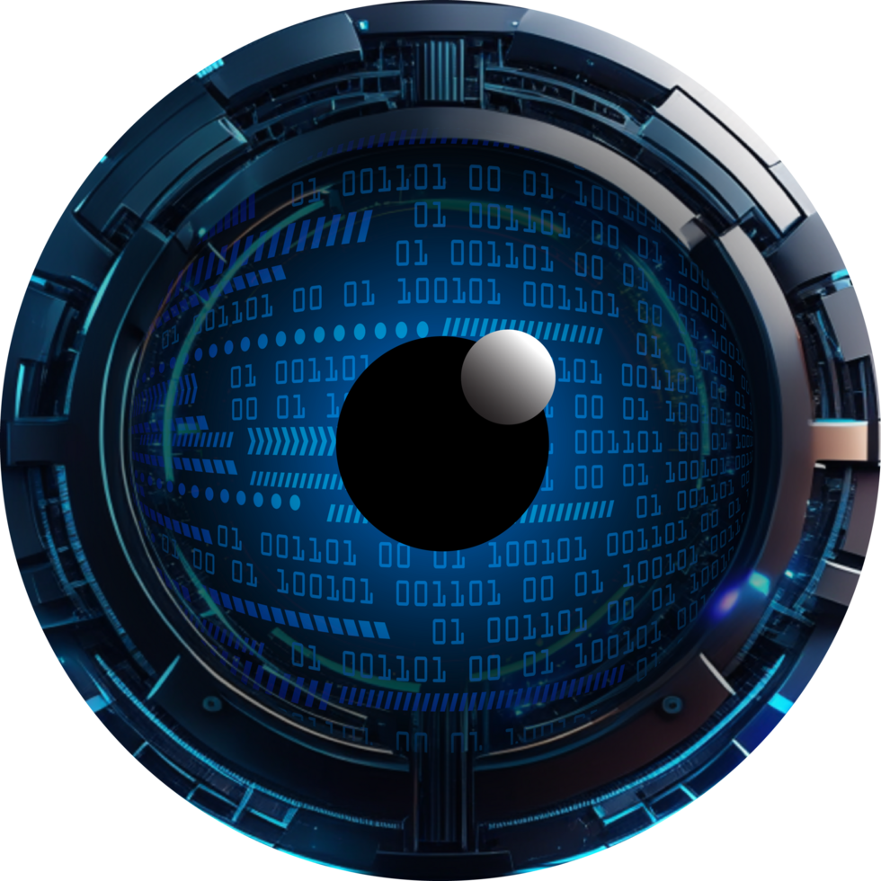 Modern Technology Eye Cybersecurity Crop-out png