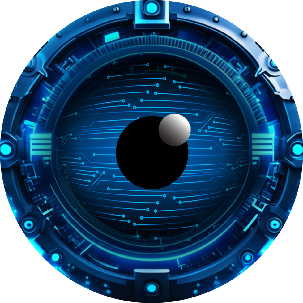 Modern Technology Eye Cybersecurity Crop-out png