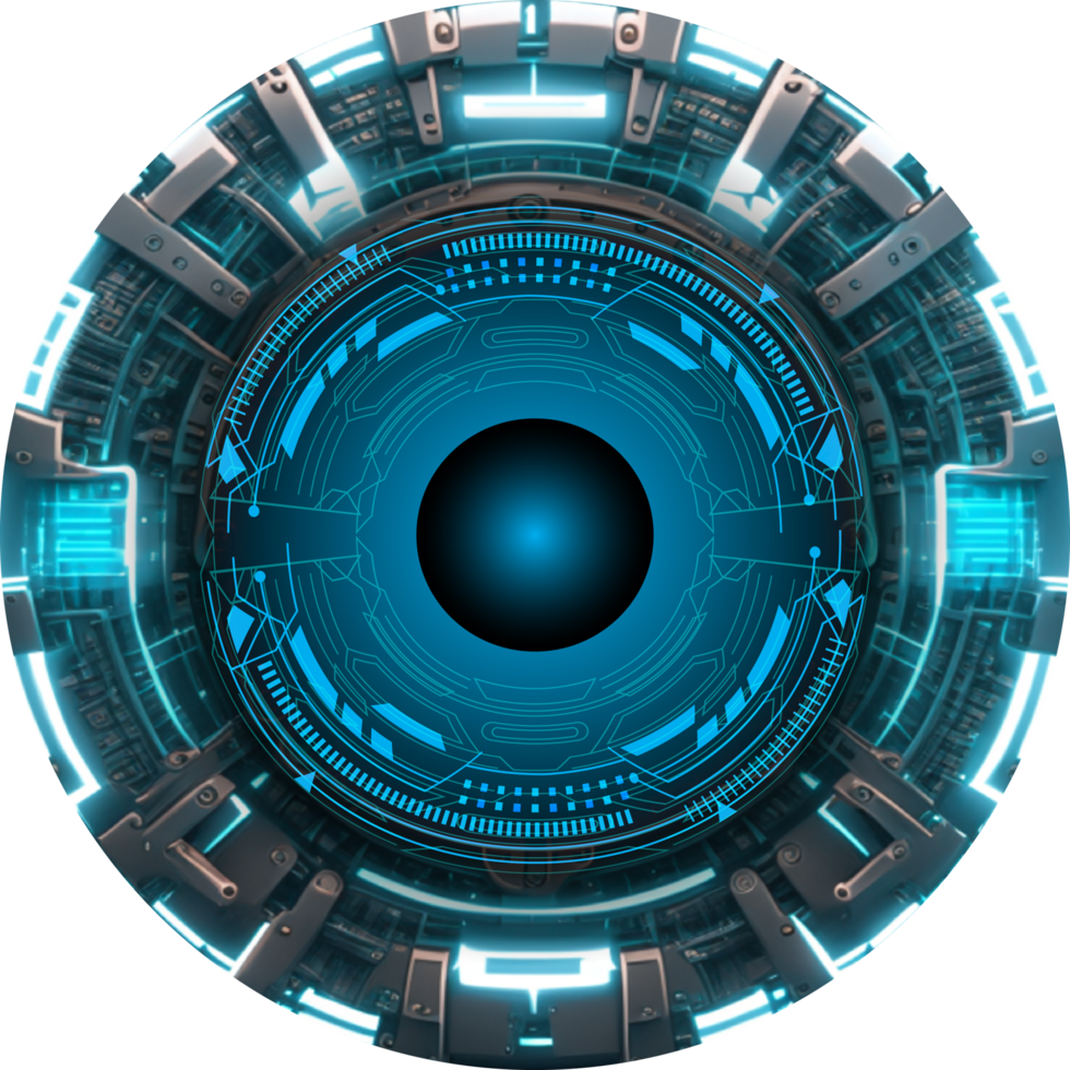 Modern Technology Eye Cybersecurity Crop-out png