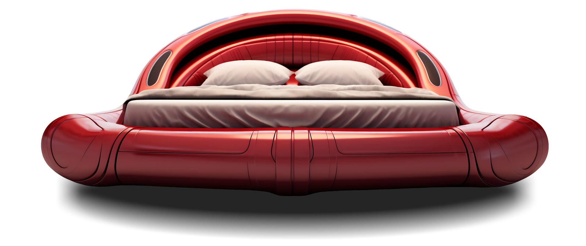 The beds Futuristic Red Bed on transparent background , 25250874 PNG