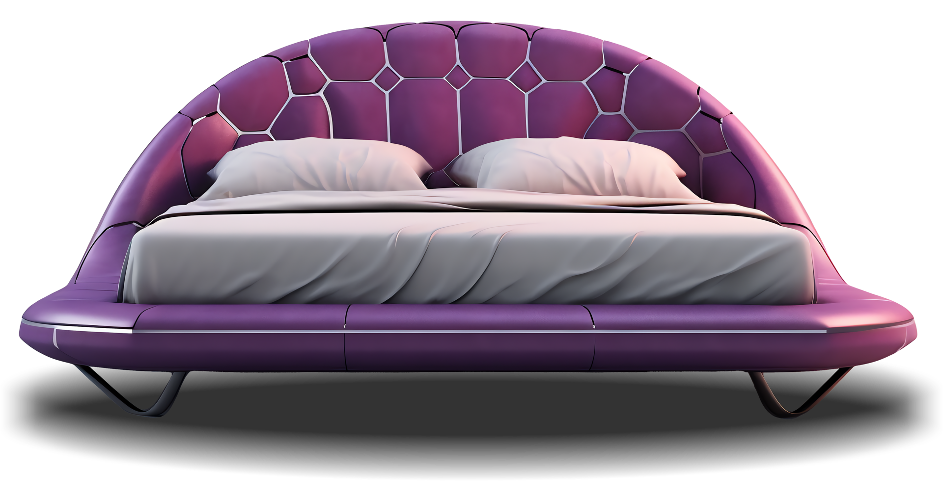 the-beds-futuristic-purple-bed-on-transparent-background-25250882-png